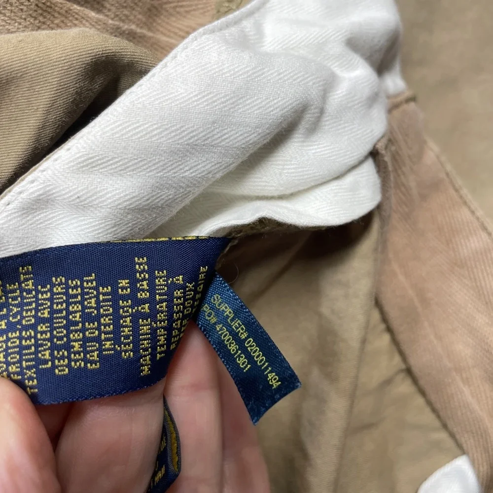 Unbranded Cargo Shorts Mens 36 Tan Khaki Cotton Multi Pocket Casual Outdoor